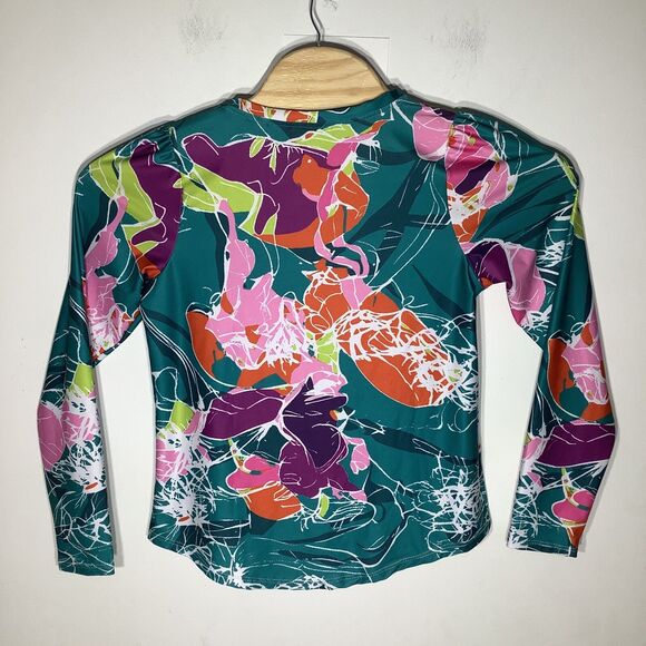 The Bubble Womens Long Sleeve‎ Floral Top Size Medium NWT - Picture 2 of 5